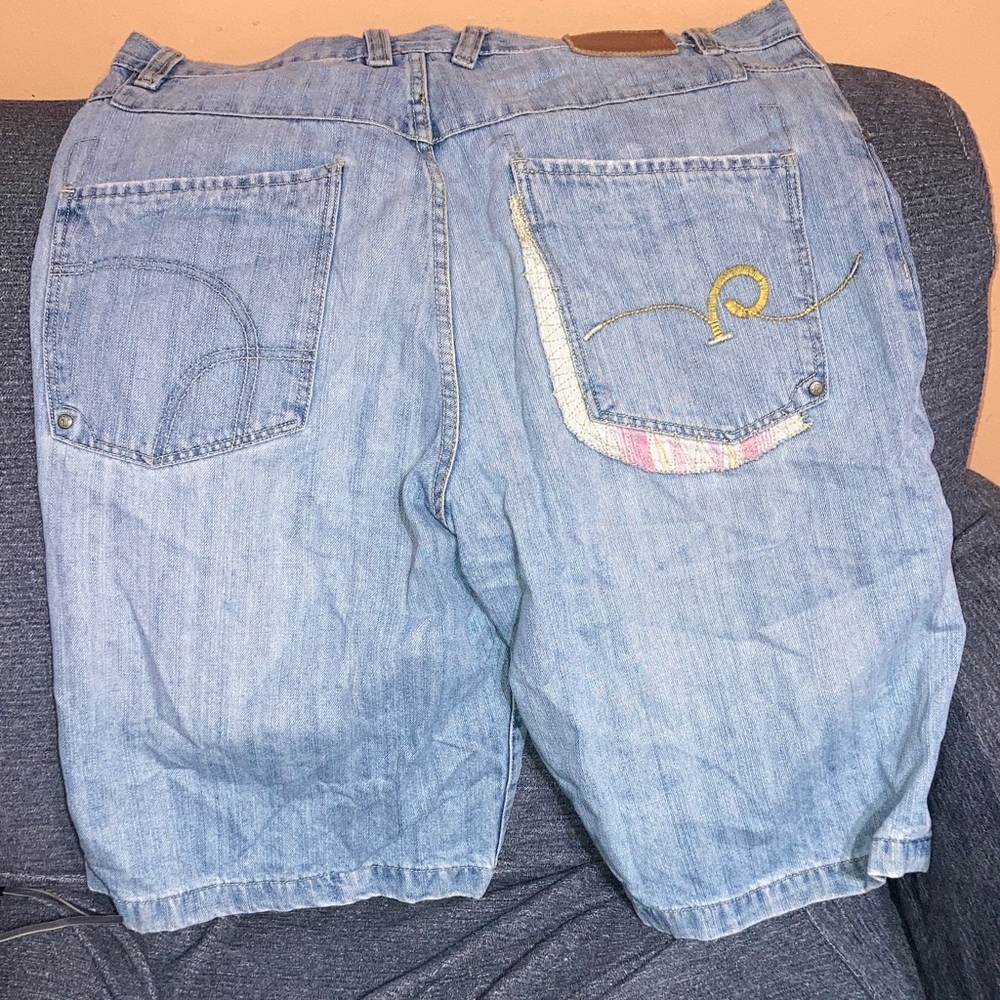 Vintage Y2K Rocawear Light Blue Jeans with Brown Patch